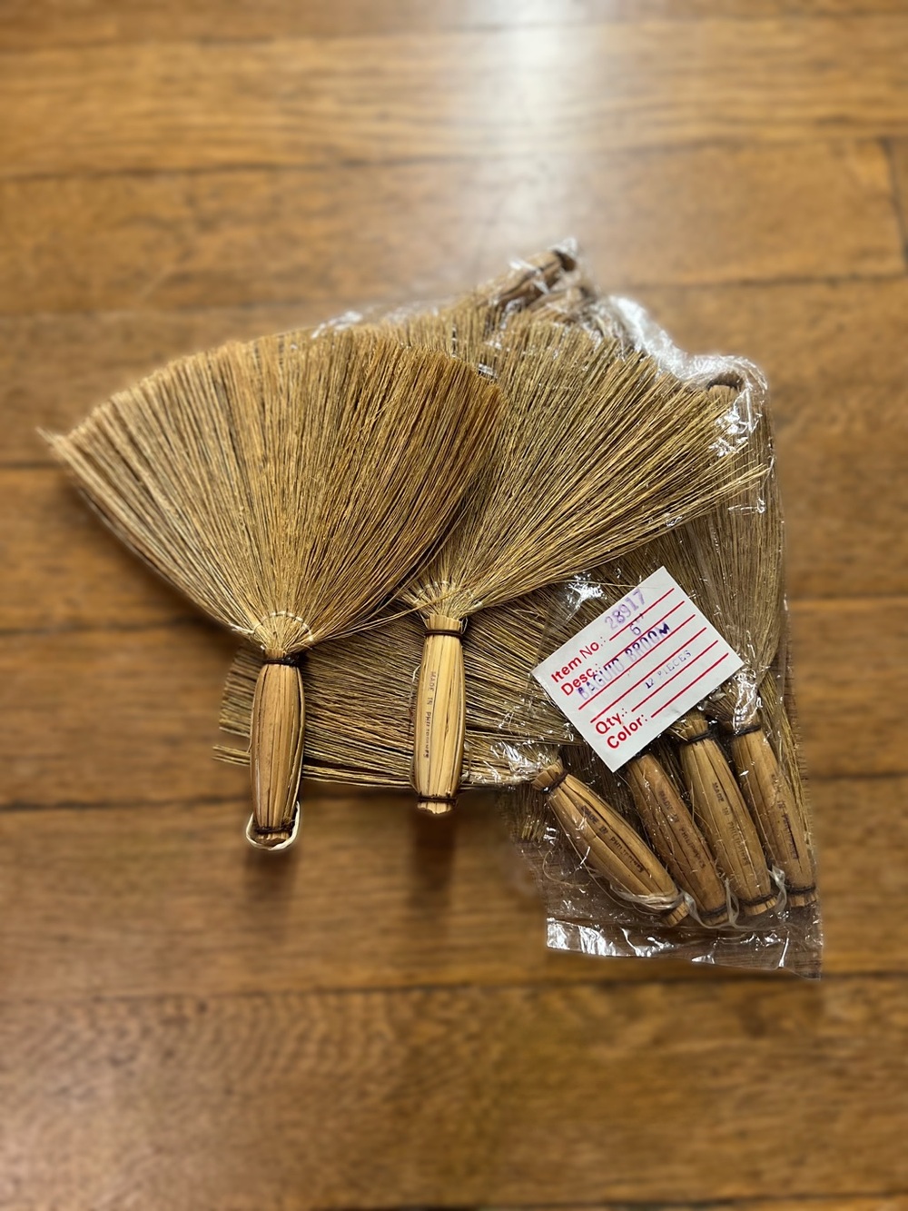 Handheld Natural Straw Fan - Baguio Broom 10ct